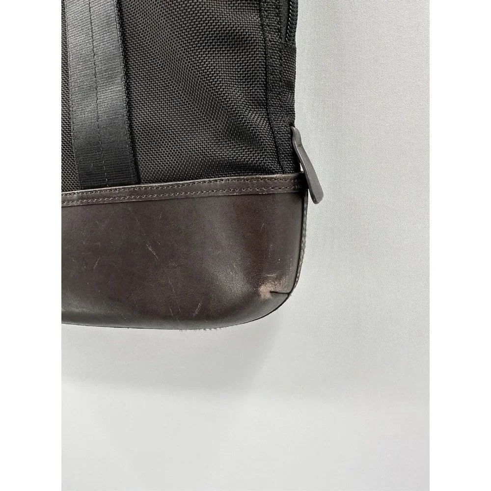 TUMI ALPHA BRAVO Beaufort Ballistic Nylon & Leather Hand Travel Bag 15”x16.5”